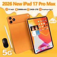 2026 IPad 17 Pro Max Tablet PC 11 Inch 22GB 2T Android16 Snapdrago 8gen3 5G Dual SIM Call WIFI 20000