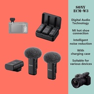 Sony ECM-W3 Wireless Lavalier Microphone One to Two Live Microphone Intelligent Noise Reduction Suitable For Cameras, Mobile Phones, Computers