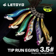 LETOYO Luminous Plating squid bait tip run sinker EGING squid jig Artificial bait Cuttlefish lure We