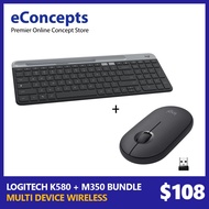 Logitech K580 + M350 Keyboard & Mouse Wireless Bundle