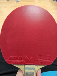 Butterfly 蝴蝶 乒乓球拍膠皮 ZYRE-03 紅色 或換d09c red2.1