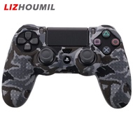 LIZHOUMIL Camouflage Case Graffiti Studded Dots Silicone Rubber Gel Skin for Sony PS4 Slim/Pro Controller Cover Case for Dualshock4