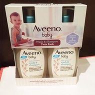 【532ml*2入】Aveeno  艾惟諾 寶寶天然燕麥沐浴洗髮精  嬰兒洗髮沐浴露 洗髮露 沐浴乳 好市多