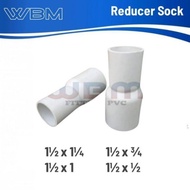 Reducer socket 11/2 x 1/2 inch Over socket
