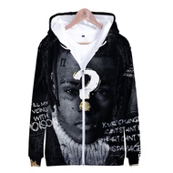 New Hot XXXTentacion 3D Zipper Hoodies Men/Women Harajuku Popular BS190475
