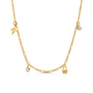 Jewellista สร้อย Alsa เงินแท้925 ประดับพลอย CZ