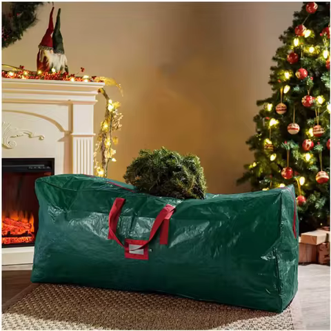 LUSQI Christmas Tree Storage Bag Suitable For 9ft Artificial Trees Heavy-Duty Foldable Waterproof Co