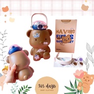 316l children's drinking bottle, children's drinking bottle, bear drinking bottle, children's drink 