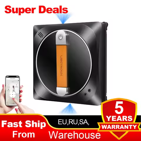 Window Vacuum Robot Cleaner Liectroux YW910,Double Water Spray,Laser Sensor,Home Floor Windows Robot