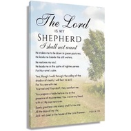 Psalm 23 Bible Verse Wall Decor The Lord is My Shepherd Scripture Poster Christian Quote Wall Decora