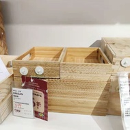 IKEA IKEA Derigan Storage Box 3 Pieces Bamboo Household Storage Box Bathroom Storage Box Jewelry Box