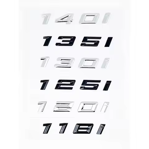 Old Style ABS Alphanumeric Trunk Badge for BMW 1 Series E81 E82 E87 E88 F20 F21 - 116i 118i 120i 125