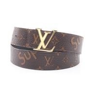 【二手】LOUIS VUITTONLOUIS VUITTON Supreme SUP聯名腰帶，LV 字母圖案，MP016，皮革，男士，二手 B