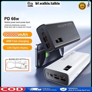 66W Power Bank 100000mAh Fast charging Mobile Battery Portable Charger PowerBank 100K POWERBANK Andr