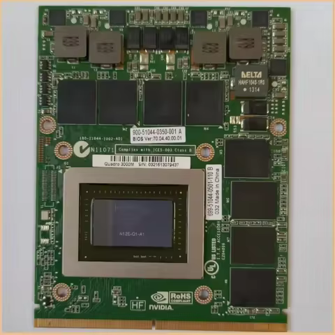 Original Quadro Q3000M graphics card compatible with Dell Precision M6600 M6700 M6800 HP 8760W 8740W