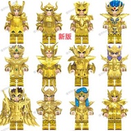 更新 2025/6/16 全新 現貨 新版 黃金 聖鬥士 12 星座 白羊、金牛、雙子、巨蟹、獅子、處女、天秤、天蠍、射手、魔羯、水瓶及雙魚 青銅篇 紫龍 星矢 一輝 冰河 瞬 雅典娜 積木 人仔 小
