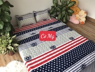 Ga Trải Giường Bo Chun Cotton Poly 1m5x2m[được chọn mẫu]mẫu cờ mỹ