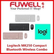 Logitech MK250 Compact Wireless Combo Keyboard and Mouse (Black/White/Rose) [1 Year Local Warranty]