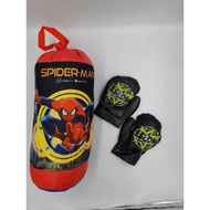 Spiderman Boxing Punching Bag And Boxing Gloves Kids Boxing Toy mainan.