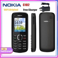 【COD】Nokia C102 Mobile Phone Original Product Loud Big Font Super Long Standby Button Elderly Machin