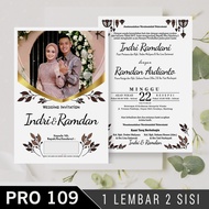 PRO 109 Variant 1 Sheet 2 Sides - Print Wedding Invitations