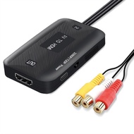 RUO สายเคเบิล HDMI สายเคเบิล RCA AV/RCA เป็น HDMI อะแดปเตอร์วิดีโอ สายเคเบิล RCA เป็น HDMI สายสัญญาณเสียง ตัวแปลง AV เป็น HDMI ตัวแปลง AV เป็น HDMI ตัวแปลง HDMI ตัวแปลงเสียง