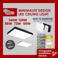 DFS LED Ceiling Light 600MM 60W/72W/96W/120W/140W Rectangle Ceiling Light B/W