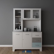 Informa Sky Kabinet Dapur Metal - Putih Kitchen Cabinet Lemari Kabinet Serbaguna Furniture Indoor Da