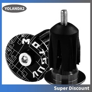 [yolanda2.sg] 2x Aluminum Bicycle Bar End Plugs Handlebar Plug for MTB Road Folding Bike Parts