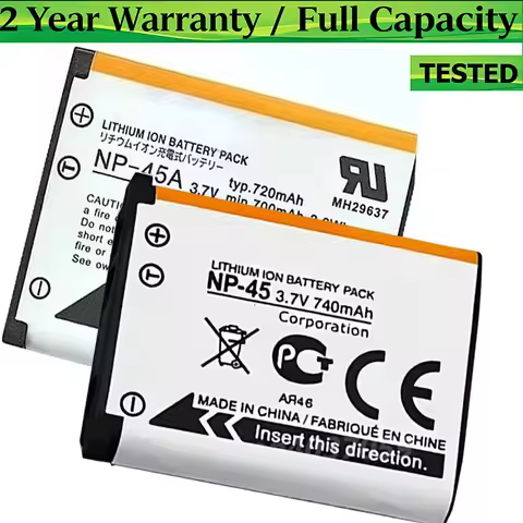 Brand-New NP-45A Battery For FUJIFILM J38 Z70 Z35 J40 J20 NP-45 NP-45B NP-45S XP10 XP11 NP45A Replac