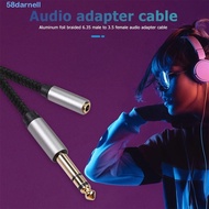 DARNELL AUX Cable Headphone Jack 6.35 Male AUX Converter Headphone Plug Microphone Converter Aux Cab