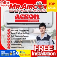 ACSON R32 Non Inverter A3WM 1HP 1.5HP 2.0HP 2.5HP Air Conditioner Aircon Self Diagnosis System Airco