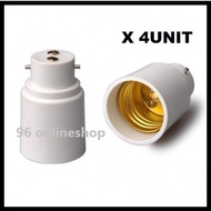 B22 to E27 bulb  base socket converter adaptor x 4 pcs