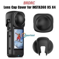 BRDRC Silicone Lens Cap Cover For Insta360 X5 X4 Lens Guard Protector
