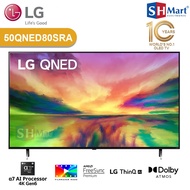 SMART TV LG QNED 50 INCH 50QNED80SRA / 55 INCH 55QNED80SRA / 65 INCH 65QNED80SRA / 75 INCH 75QNED80SRA GARANSI RESMI