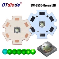 5-10pcs 3535 3W LED Green Chip SMD Cyan 500-510nm 520-525nm 530-535nm 540-545nm 550-555nm Yellow gre