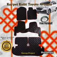 Toyota AVANZA Car Carpet Premium Leather Mat Interior Protector Accessories