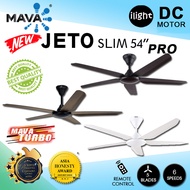 MAVA JETO SLIM PRO 56 Inches DC Motor 6 Speed Reverse Forward Remote 5 ABS Blades Ceiling Fan | Kipa