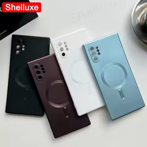 Note10 Plus Case Shelluxe Luxury For Magsafe Wireless Charge TPU Soft Case For Samsung Galaxy Note 1