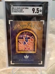 Stephen Curry 大比例ssp 法語 LE CINQUE PIU BELLE SGC9.5分！絕佳收藏品 2020-21 Panini Court Kings Basketball 箱貨 C