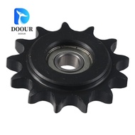 DOOURPH Chain Idler Sprocket, C45 Carbon Steel 13 Tooth Convex Idler Gear, with Insert 10mm Bore 1/2