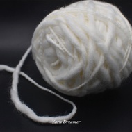White Roving Yarn Coarse Wool yarn DIY Crochet Yarn Hand Knitting Yarn Woolen Cotton Yarn Knit yarn