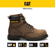 Caterpillar Men's SECOND SHIFT Waterproof Steel Toe Work Boot - Dark Brown (P91660) | Safety Shoe