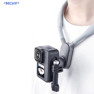 MCHY&gt; Motorcycle Helmet Chin Stand Mount for GoPro Action Sports Camera Adapter Helmet Mount Adapter 360 Adjustable Clamp Holder Motorcycle Camera Accessory new