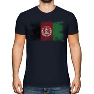 Afghanistan Distressed Flag Mens T-Shirt Top Afghanestan Football Afghan Shirt