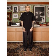 Popgun Studio Plain Black T-Shirt Regular Fit 16S Heavyweight (235 GSM) Baju T Shirt Lelaki