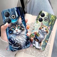 [SHARK CASE] Softcase ITEL A70 A60 A60S P40 S23 S23 PLUS Beautiful Cat Motif - Itel Casing - Itel Ce