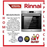 RINNAI RO-E6513M-ES 77L MADE IN EUROPE MULTIFUNCTION BUILT-IN OVEN WITH AIR FRY| Local Warranty | Express Free Delivery