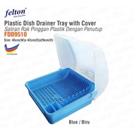 Felton Dish Drainer with Cover / Rak Pinggan Bertutup / Plastic Dish Drainer Tray With Cover