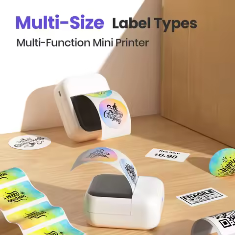 Tattoo Printer 2 Inch Thermal Label Printer Wireless Connection 203dpi Resolution Portable Mini Prin